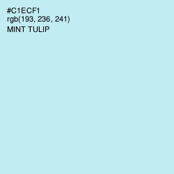 #C1ECF1 - Mint Tulip Color Image